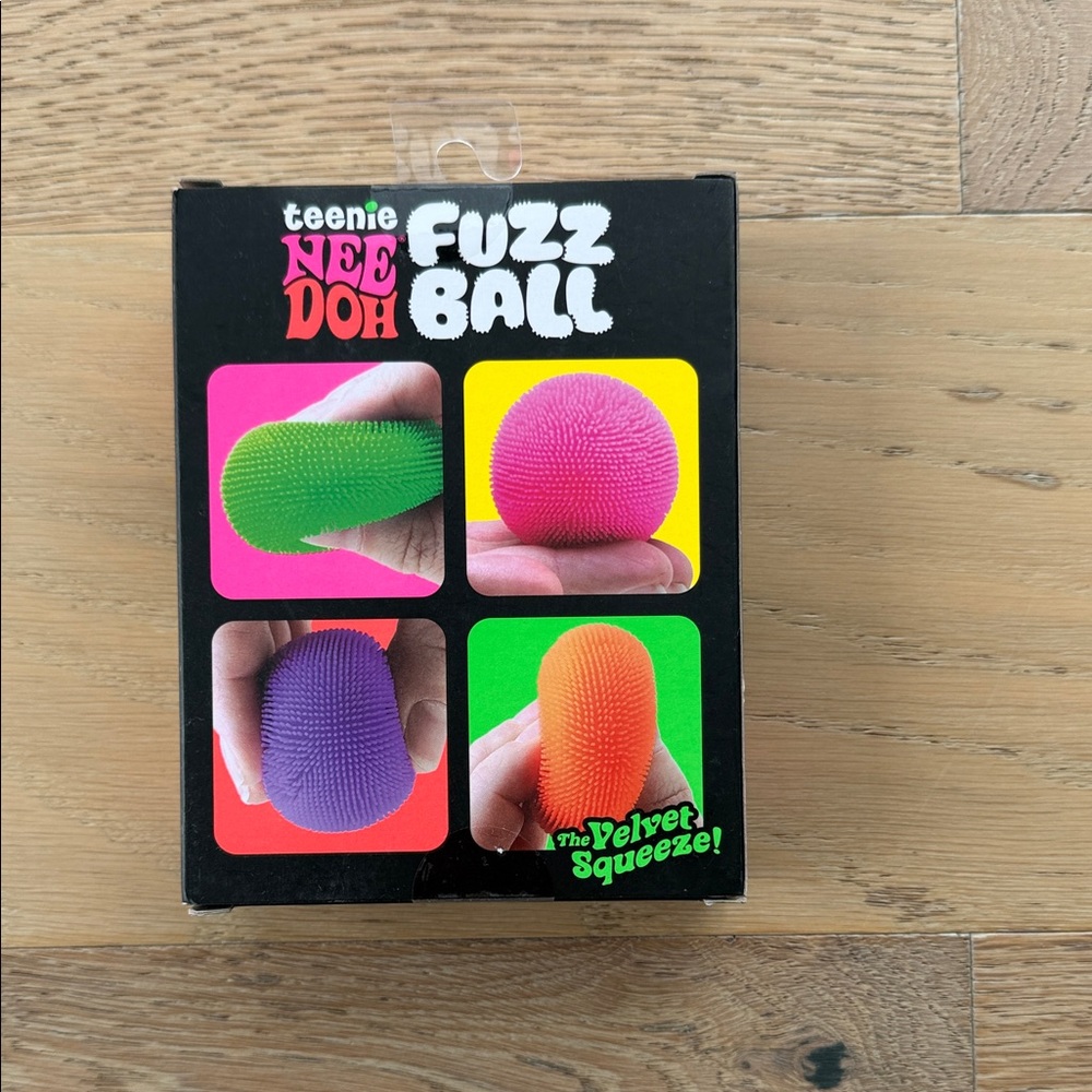 Teenie NeeDoh Fuzz Ball Velvet Squeeze - Multi Color Pack - Picture 2 of 7